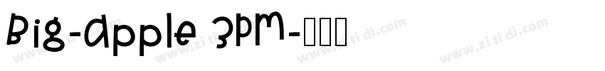 Big-Apple 3PM字体转换